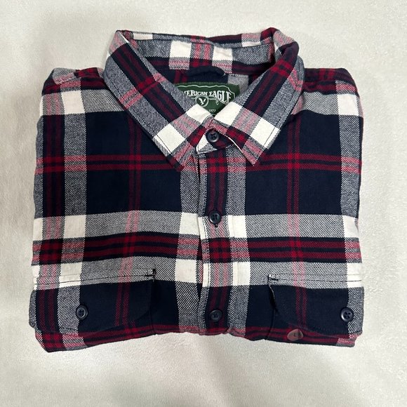 American Eagle Men's Large Flannel - Picture 1 of 5